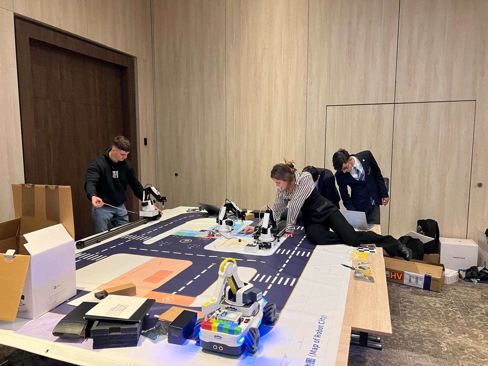 Volunteers at work